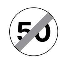 End of maximum speed limit