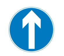 Go straight ahead only