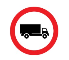  No heavy goods vehicles 