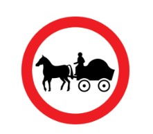  No horse drawn vehicles 