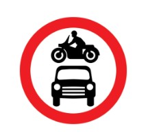  No motor vehicles 