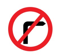  No right turn 