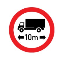  No vehicle over length shown 