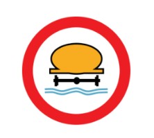  No vehicles carrying dangerous water pollutants 