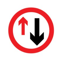 Priority to traffic from opposite direction