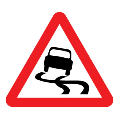  Slippery road 