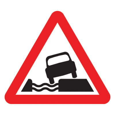  Water course along side road 